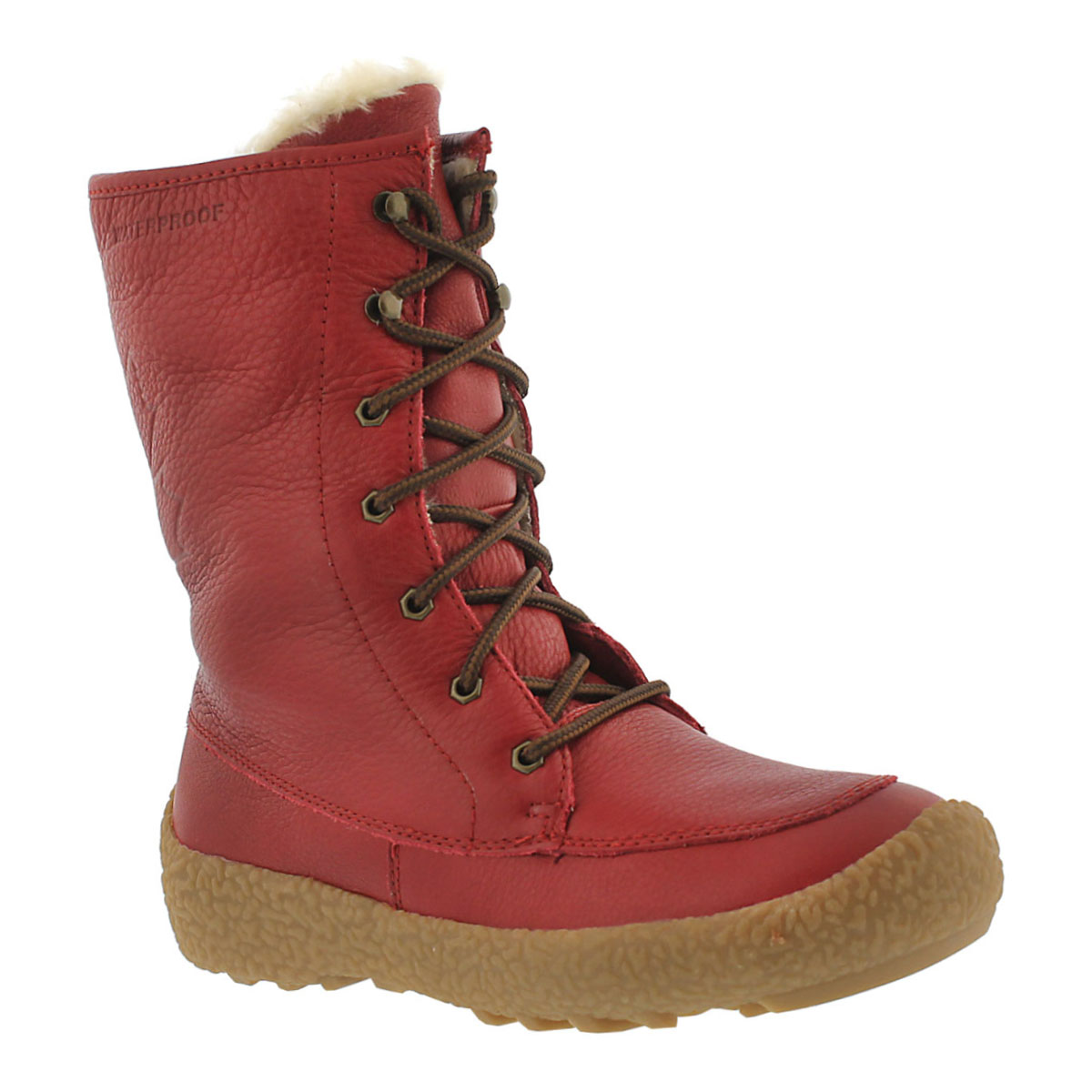 Women's CHEYENNE red waterproof winter boots