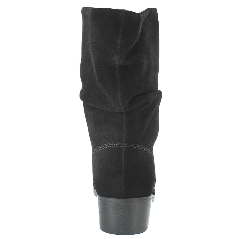 Lds Chichi blk suede wtpf bootie