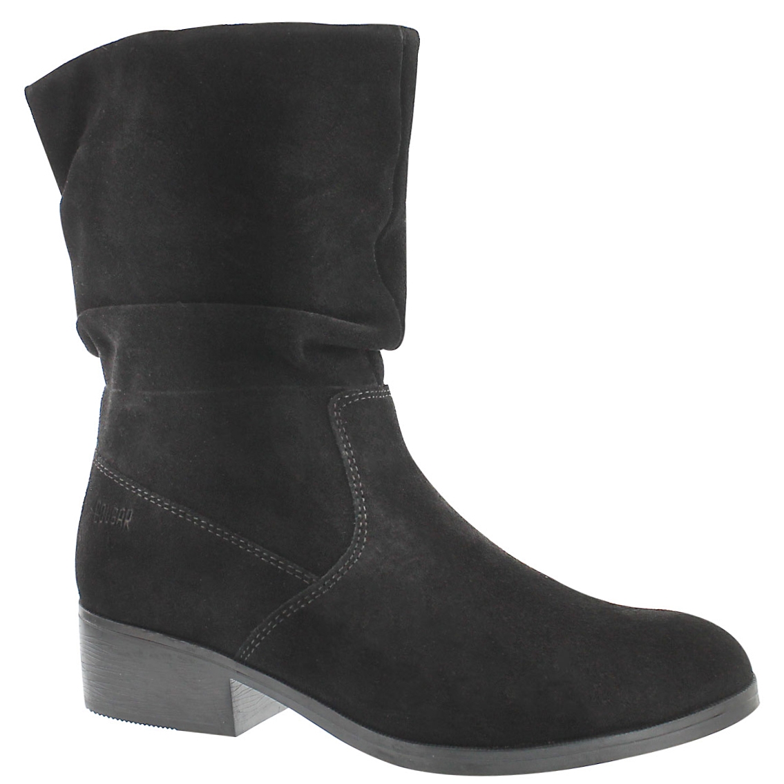 Lds Chichi blk suede wtpf bootie