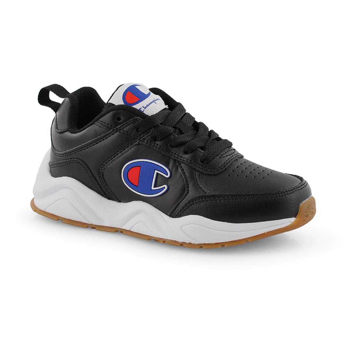 Kds 93Eighteen Mini blk lace up sneaker