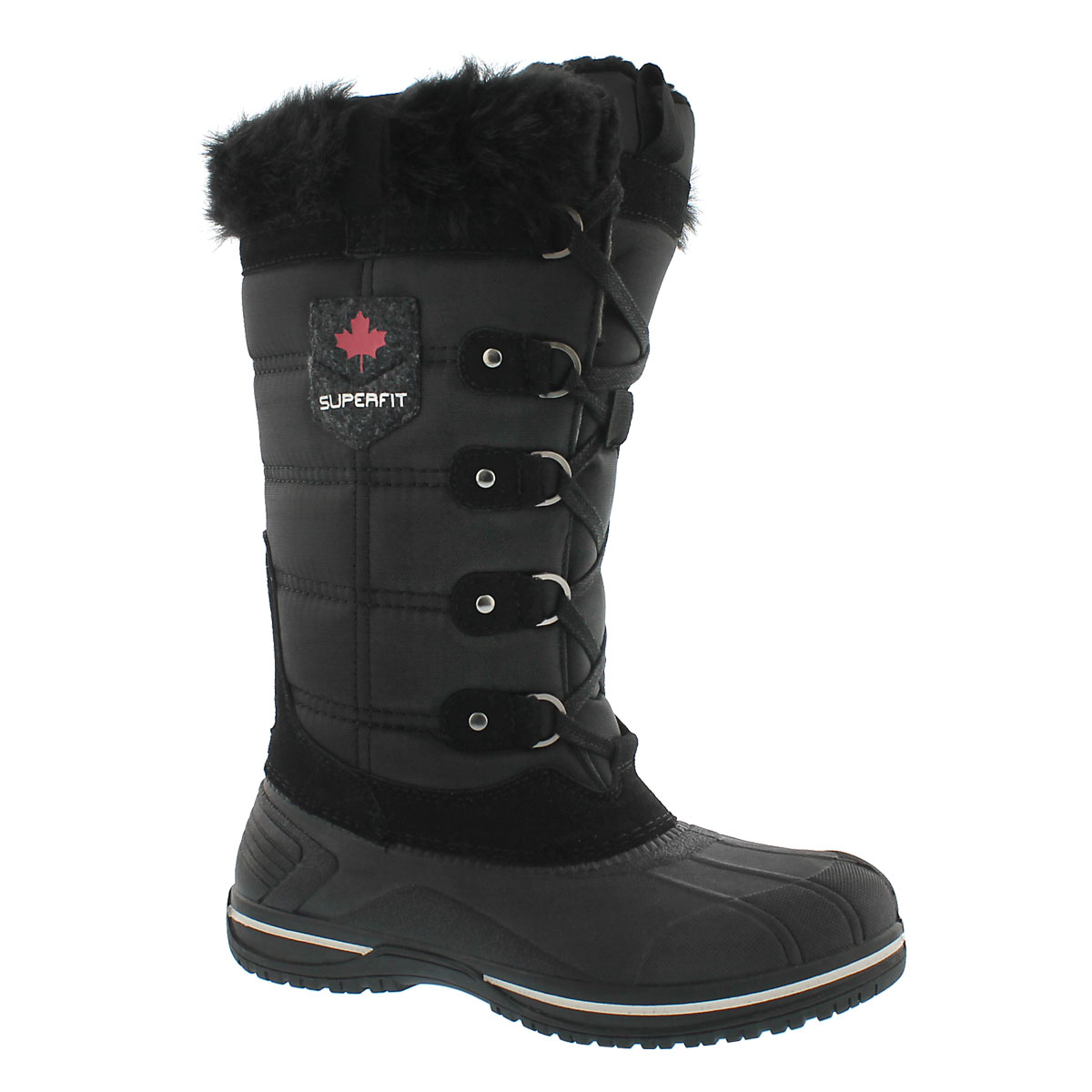 Botte d'hiver imp. Clara, noir, fem