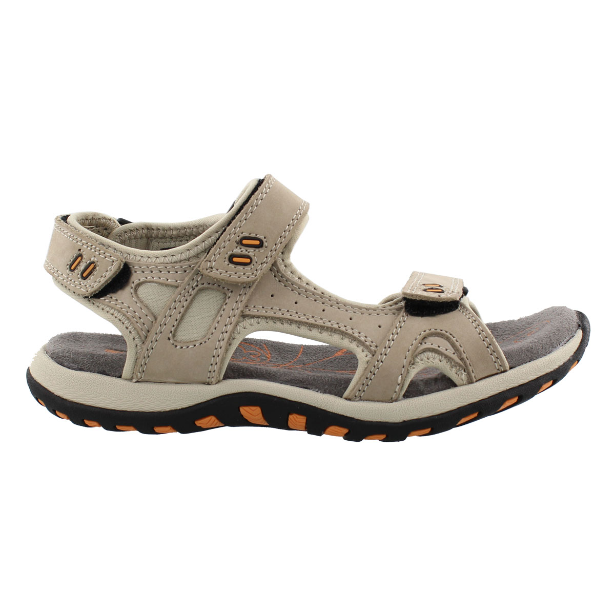 Lds Clara 2 stone 3 strap sport sandal