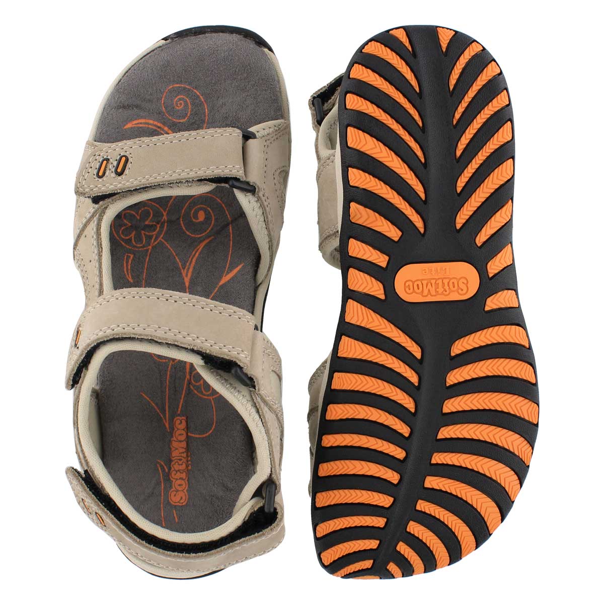 Lds Clara 2 stone 3 strap sport sandal