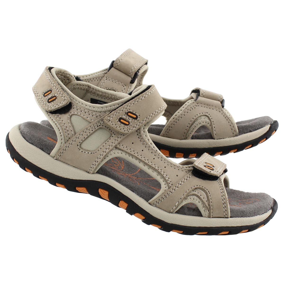 Lds Clara 2 stone 3 strap sport sandal