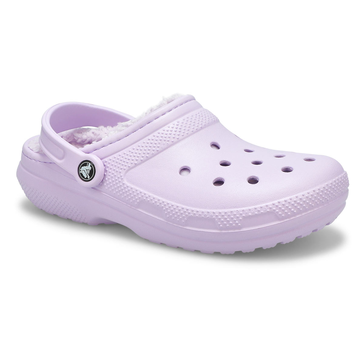 Crocs Women's Shoes Fuzz-lined Rubber Closed Toe Slip on White 