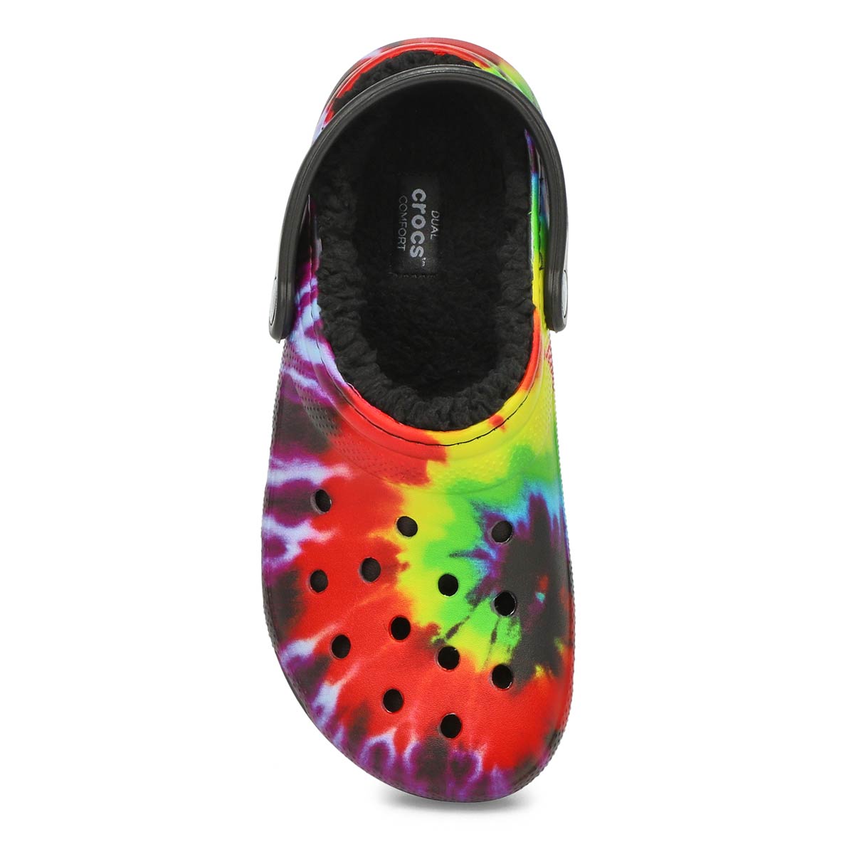 women's crocs classic lined tie dye clog