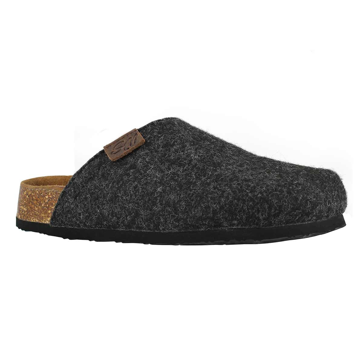 Lds Cloggin grey wool casual clog