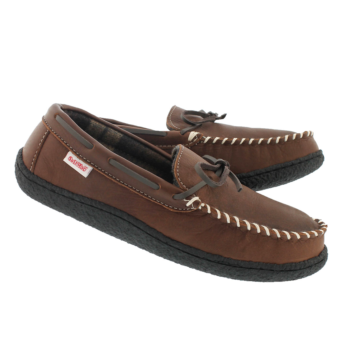Mns Clovis brown lined moccasin