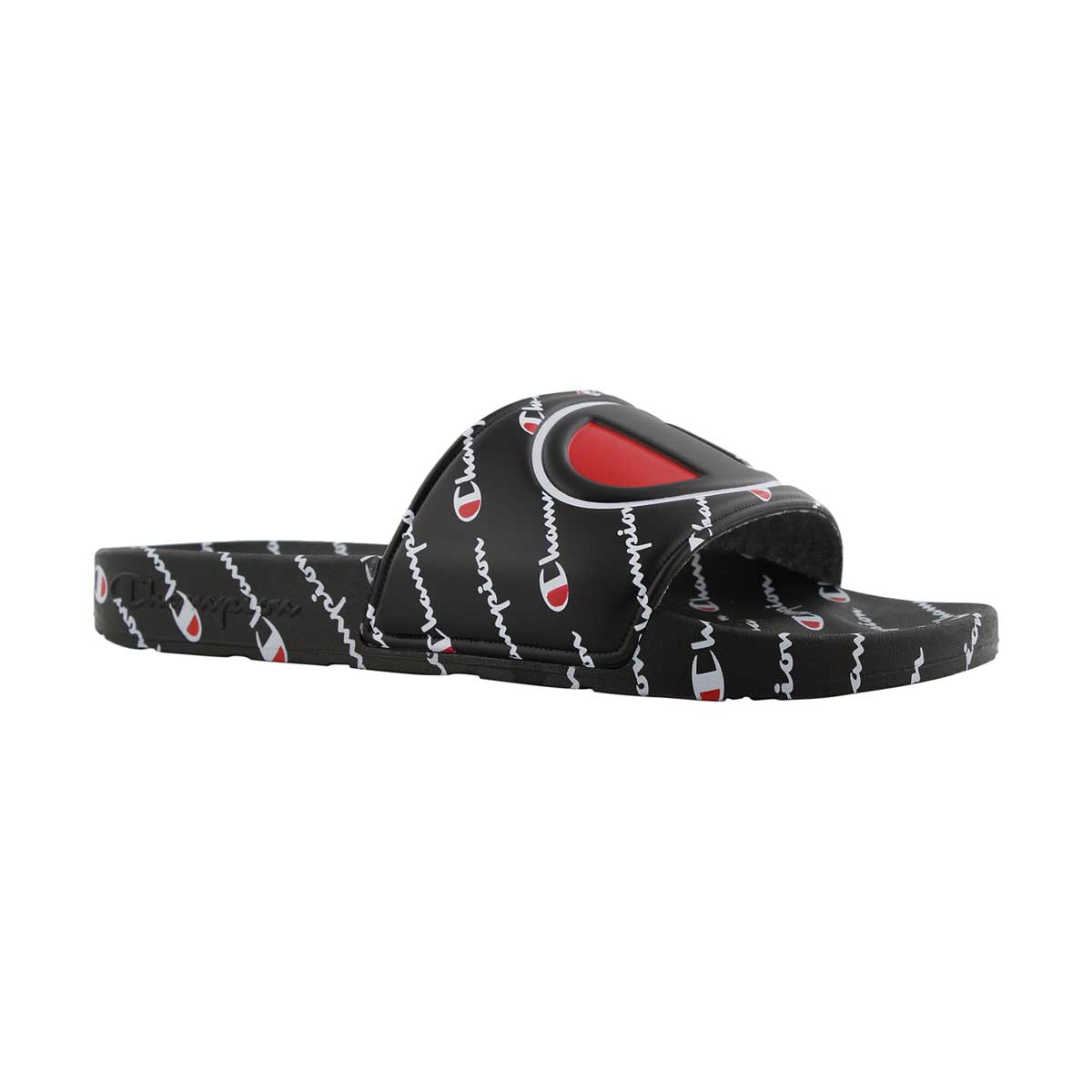 Kds IPO Repeat blk/blk slide sandal