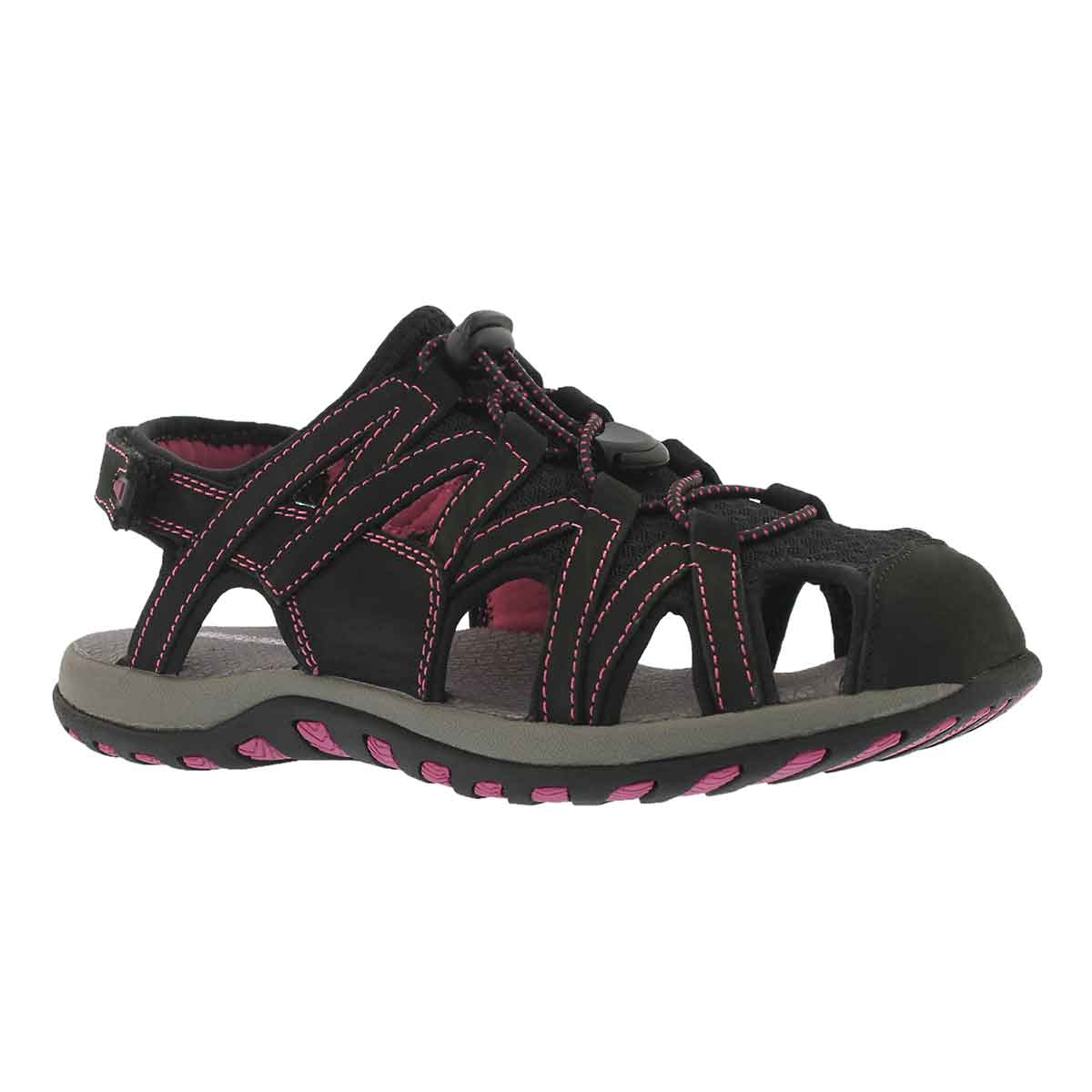 Lds Colette blk fisherman sport sandal
