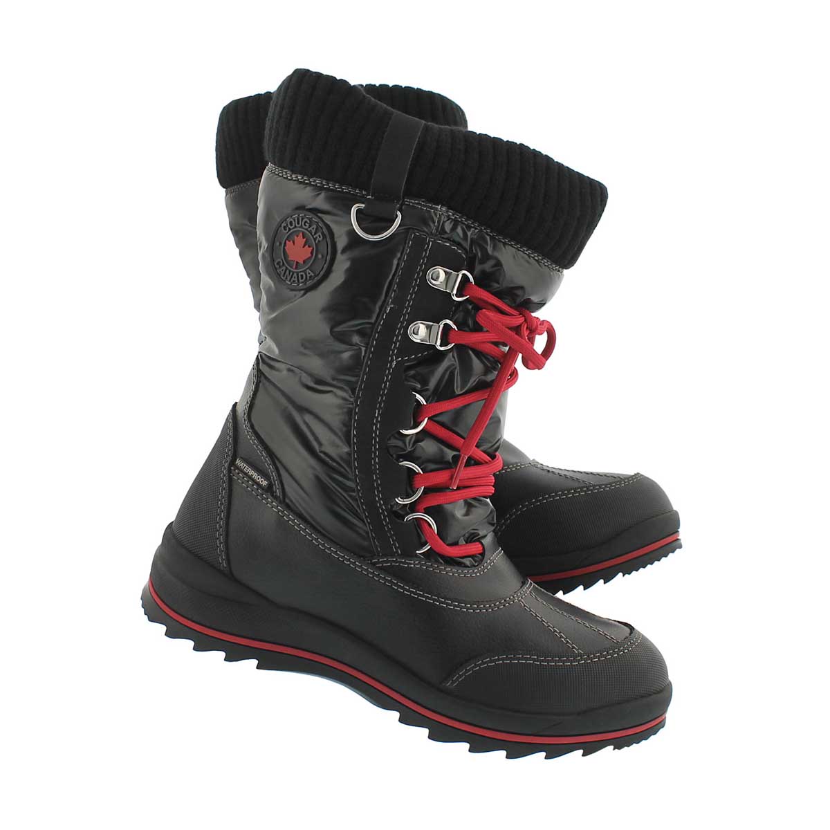 Botte d'hiver imp Como, noir, filles