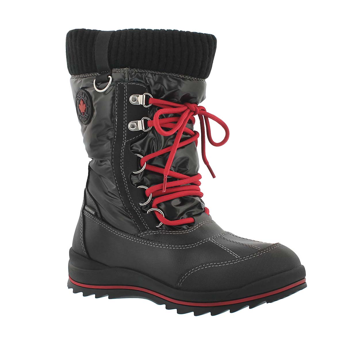 Botte d'hiver imp Como, noir, filles