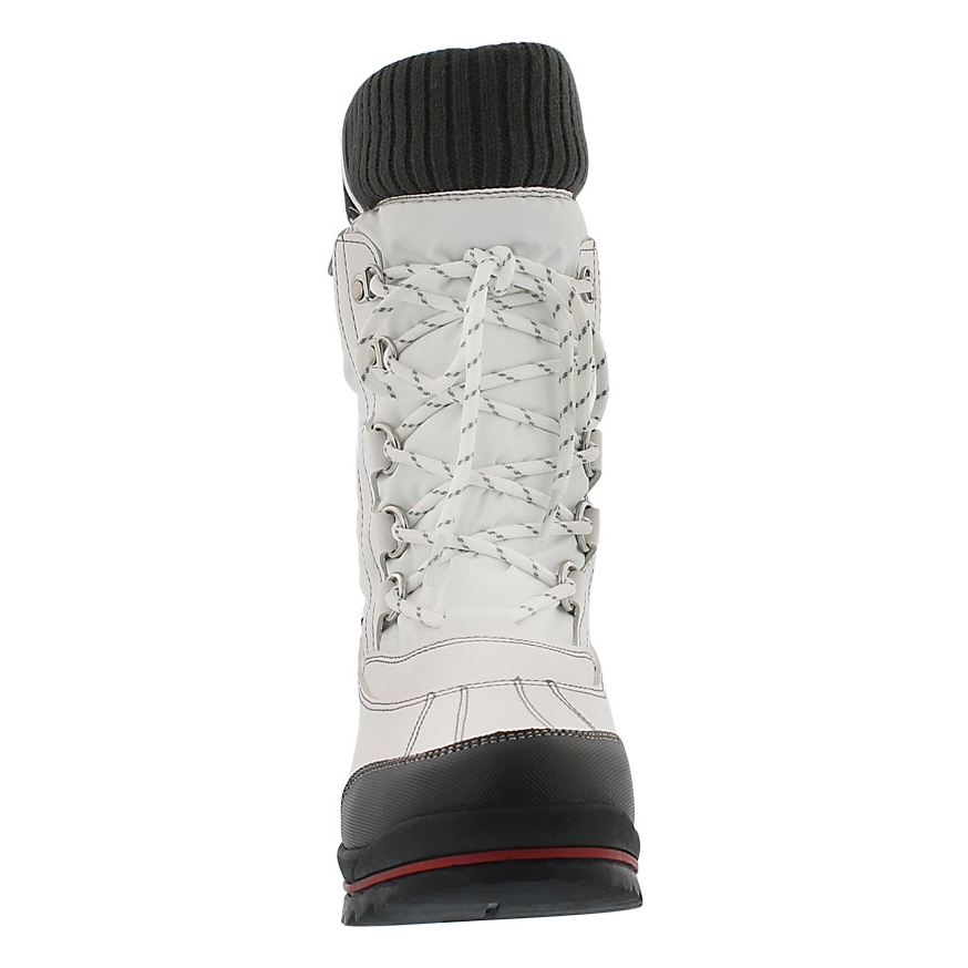 Grls Como white wtpf pull on winter boot