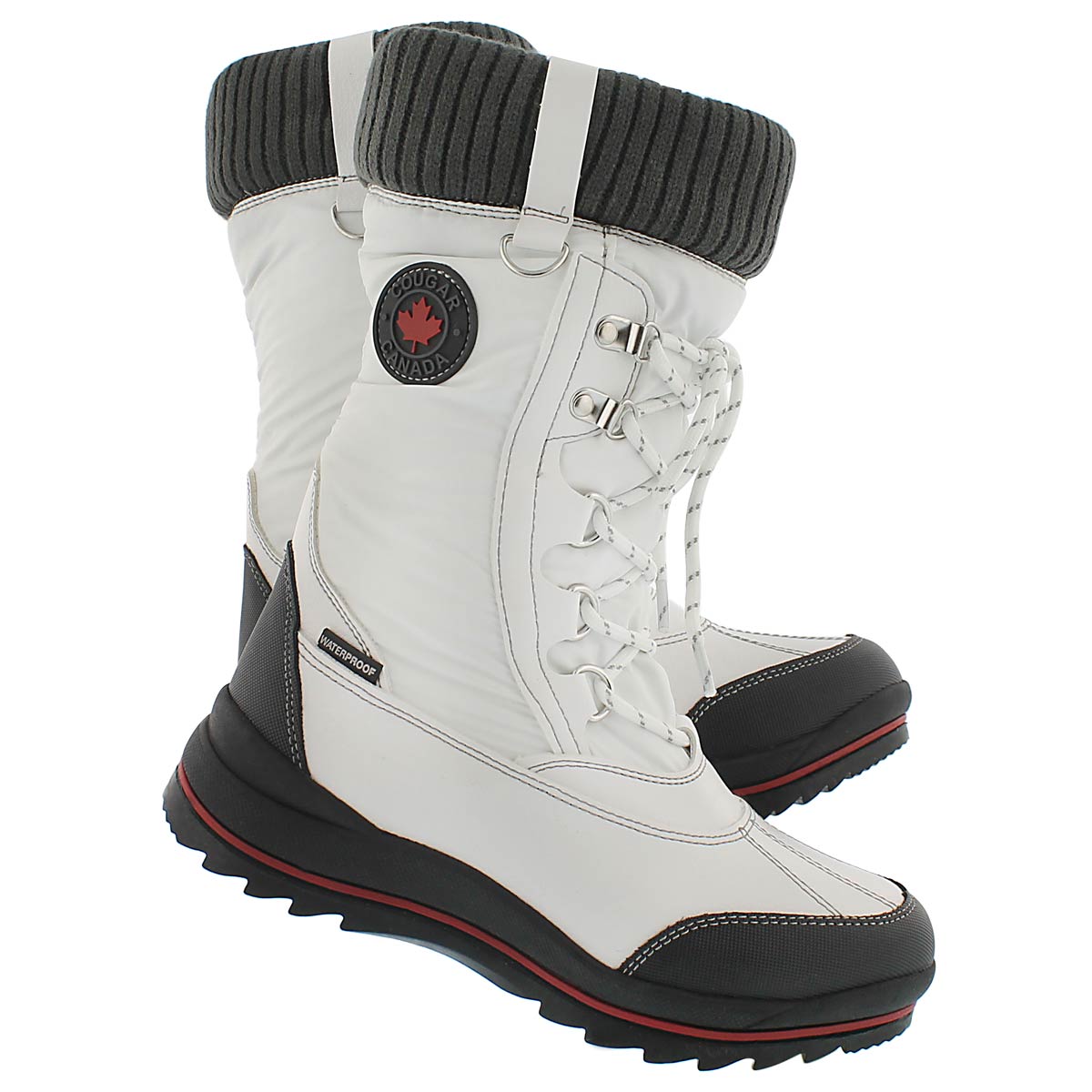 Grls Como white wtpf pull on winter boot