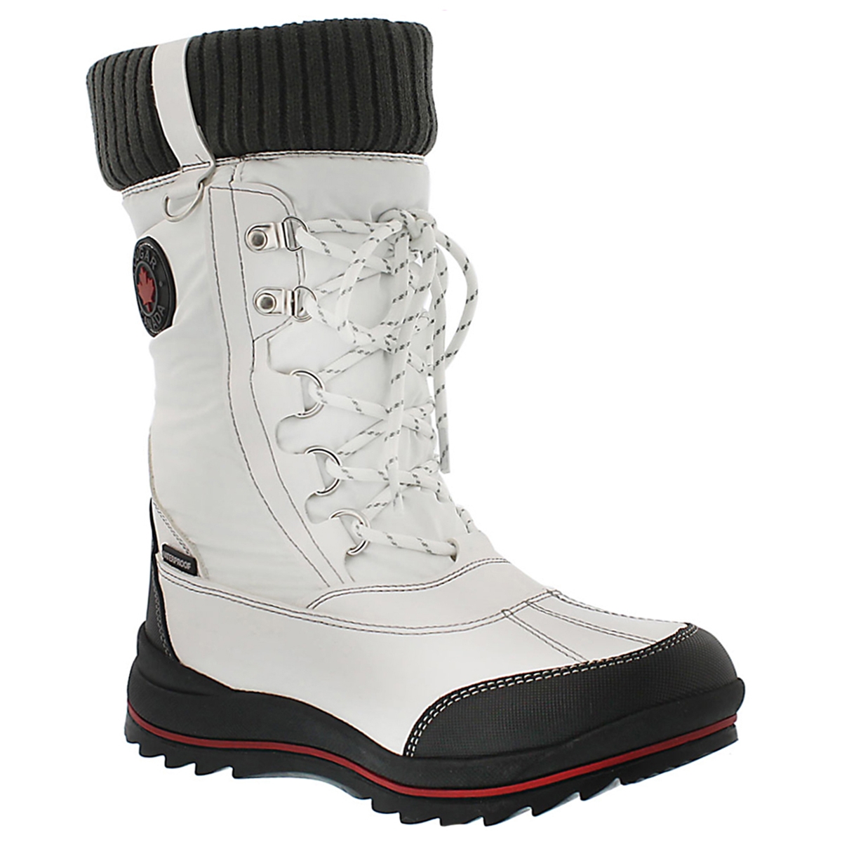 Grls Como white wtpf pull on winter boot