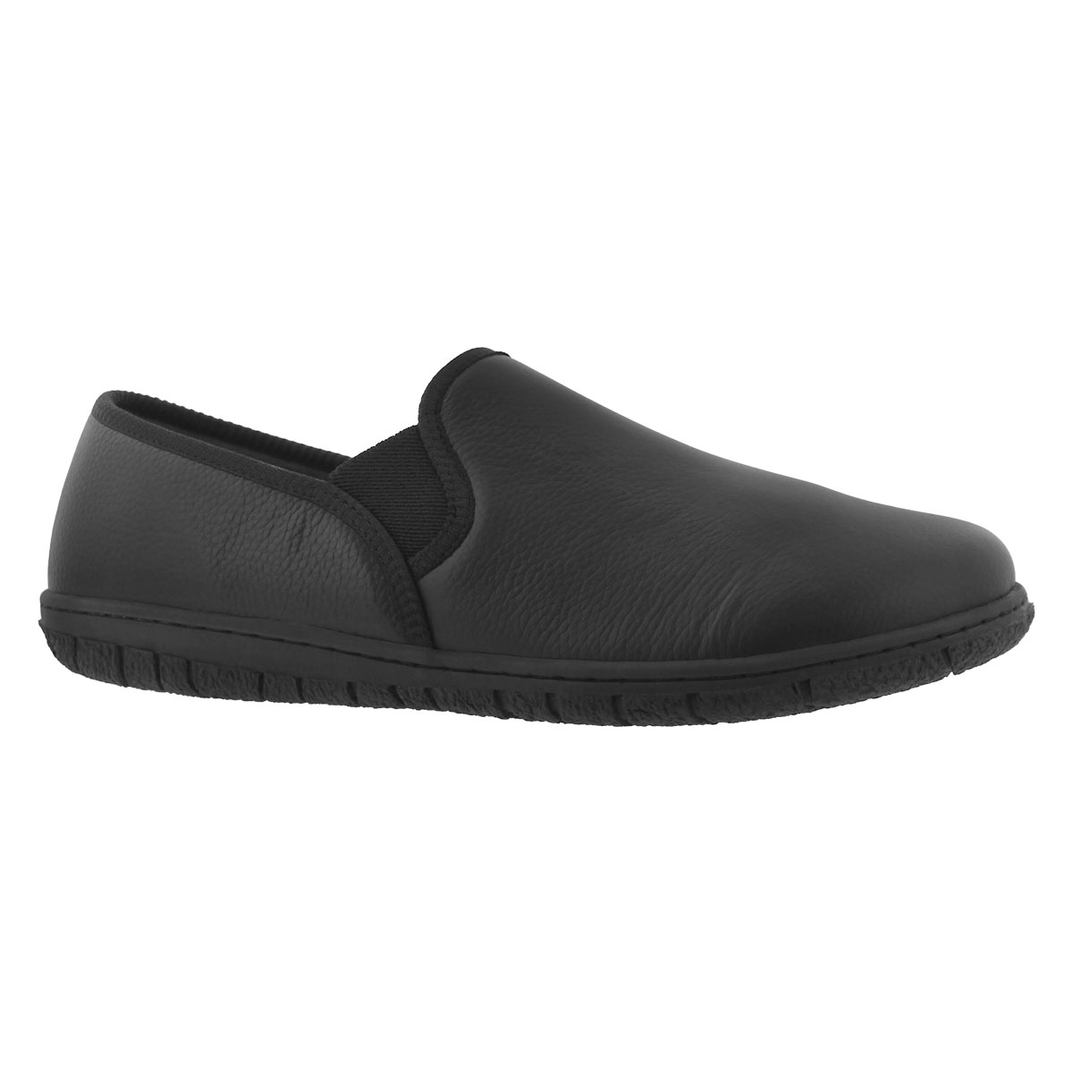 Men's CONRAD blk memory foam closed back slippers