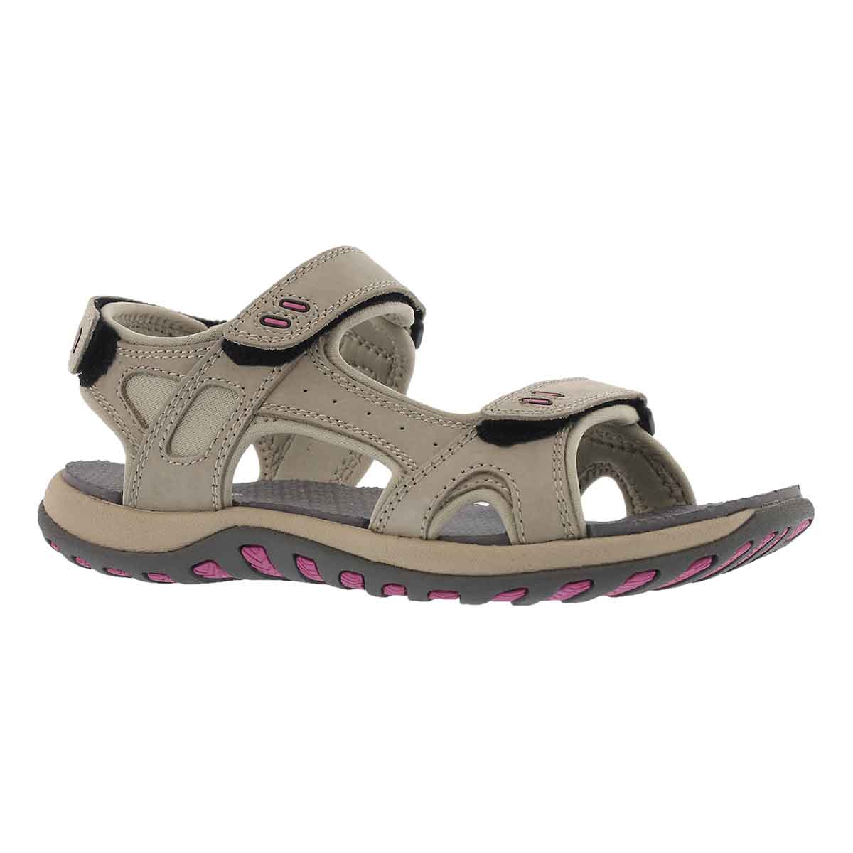 Women's COURTNEY stone 3 strap sport sandal