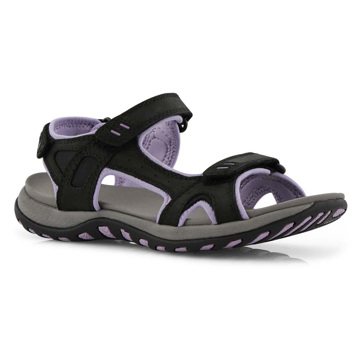 Lds Courtney 2 black 3 strap sport sndl