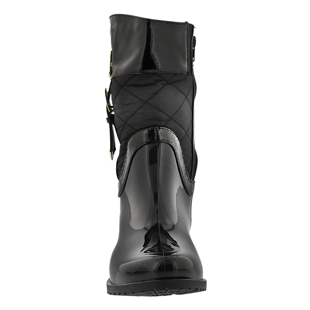Lds Coventry Quilted Mid black rain boot