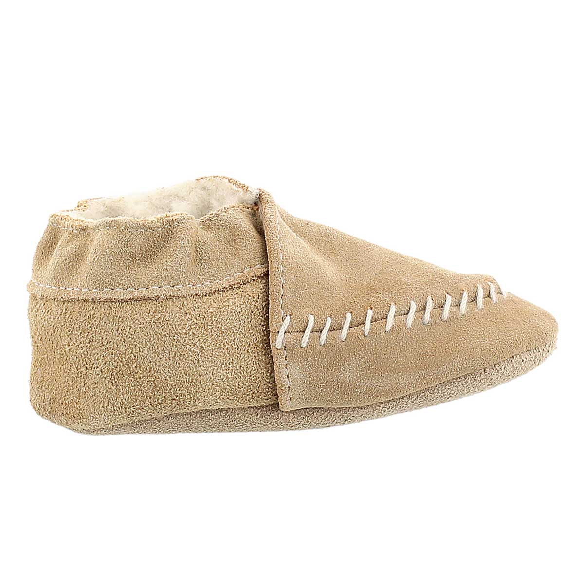 Inf Cozy Moccasin camel softsole slipper