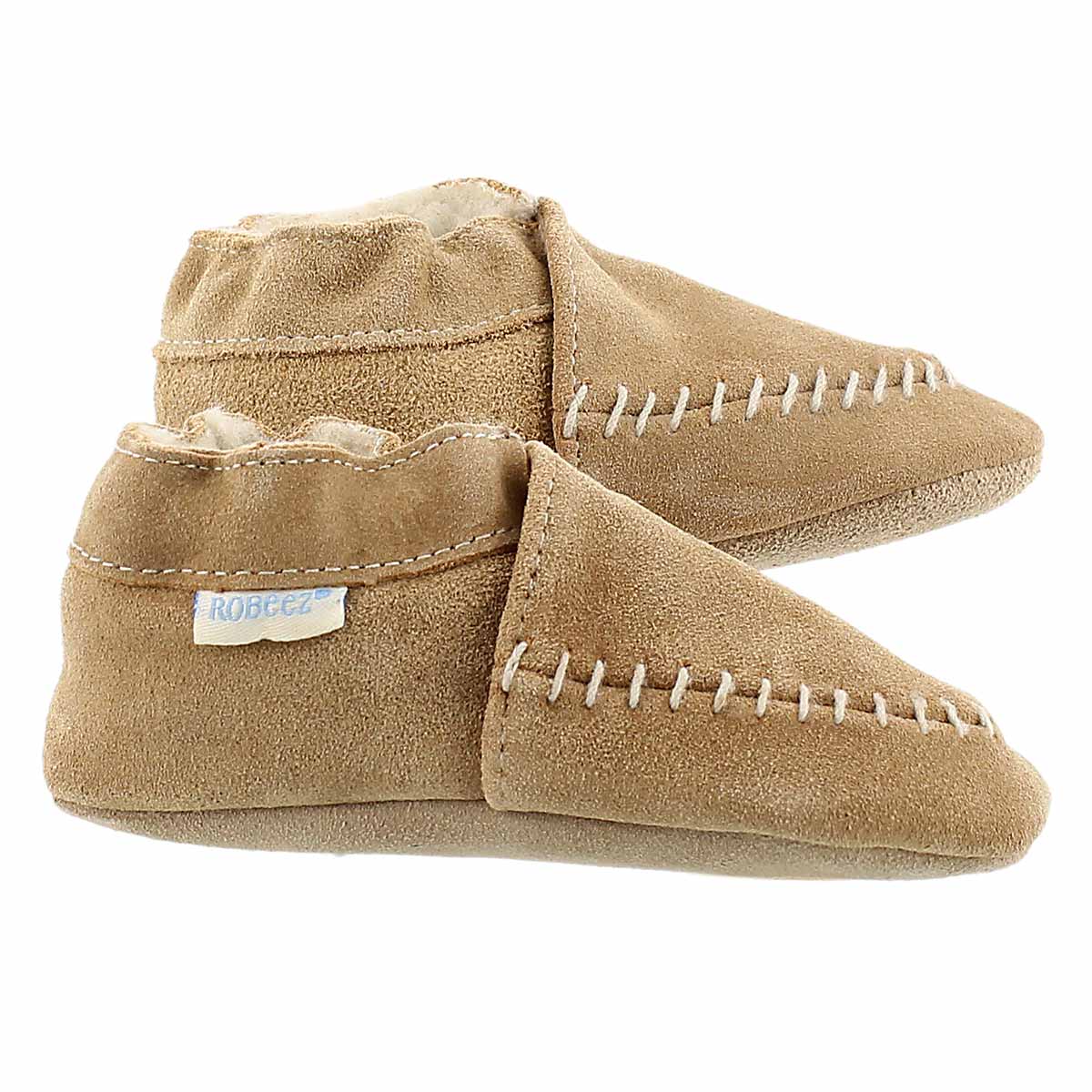Inf Cozy Moccasin camel softsole slipper