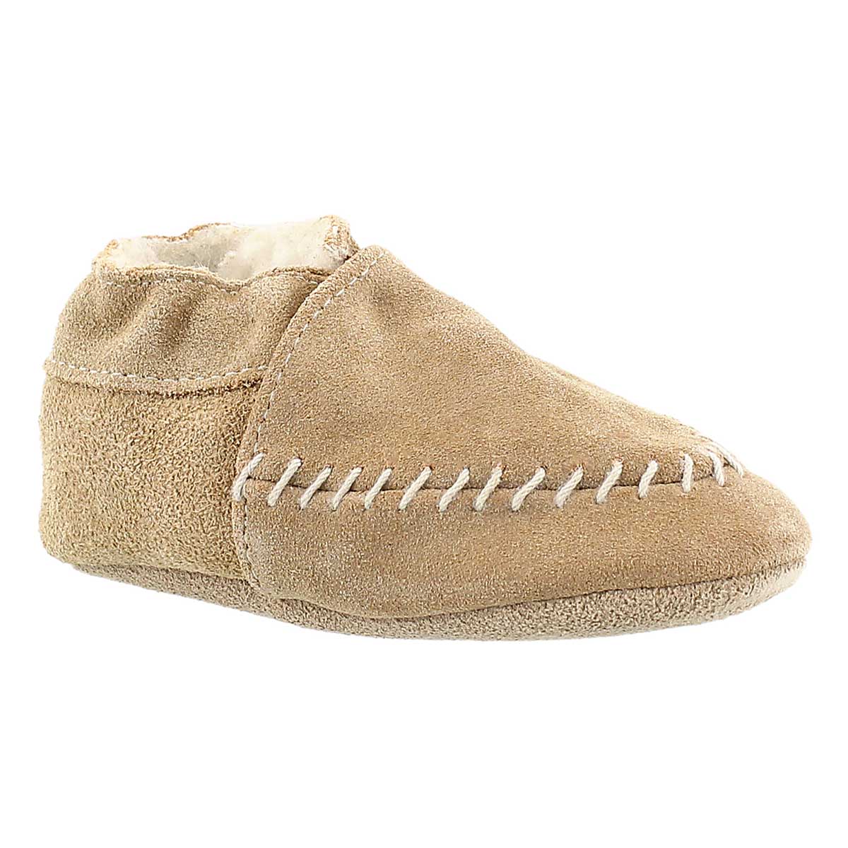 Inf Cozy Moccasin camel softsole slipper