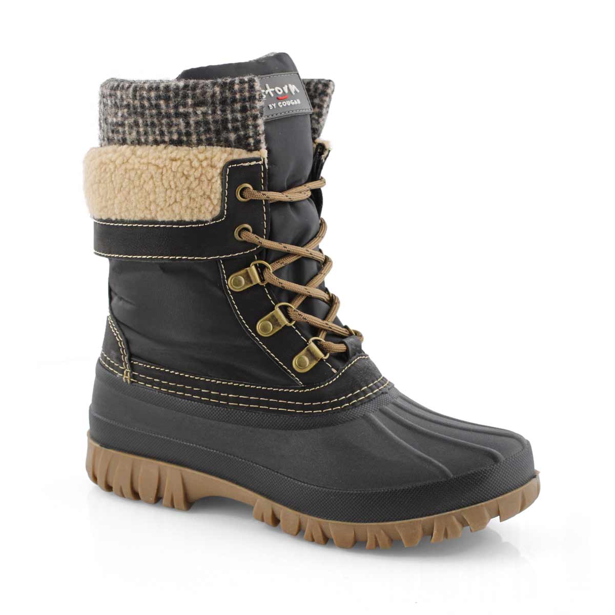 Lds Creek blk tweed wtpf winter boot