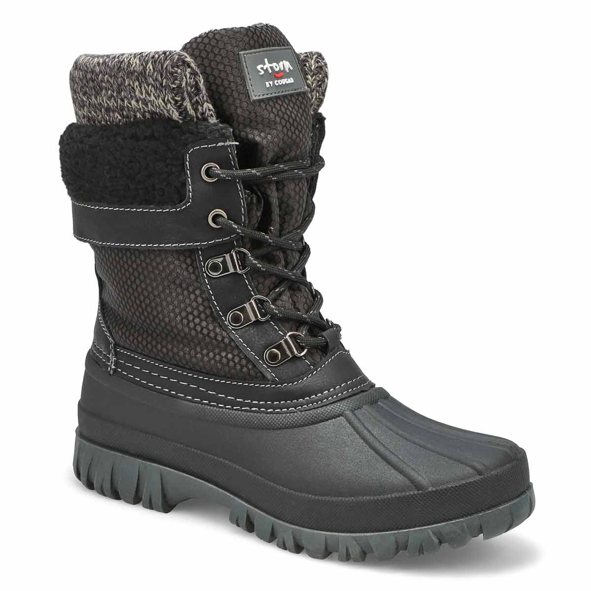Lds Creek lace up grey wtpf winter boot