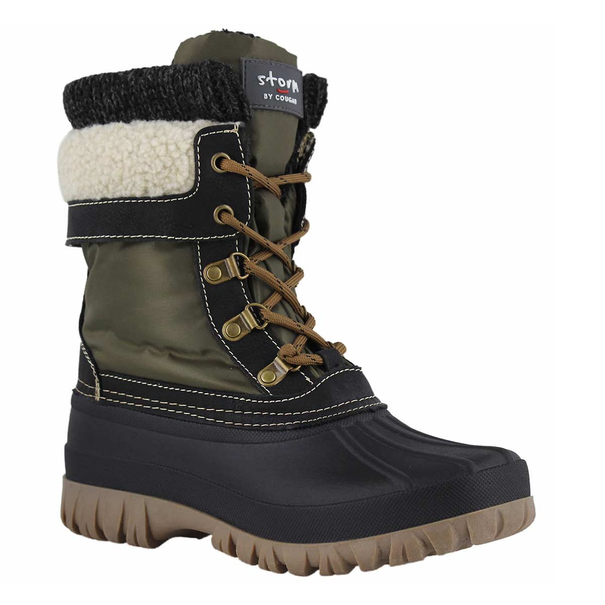 Lds Creek lace up khaki wtpf winter boot