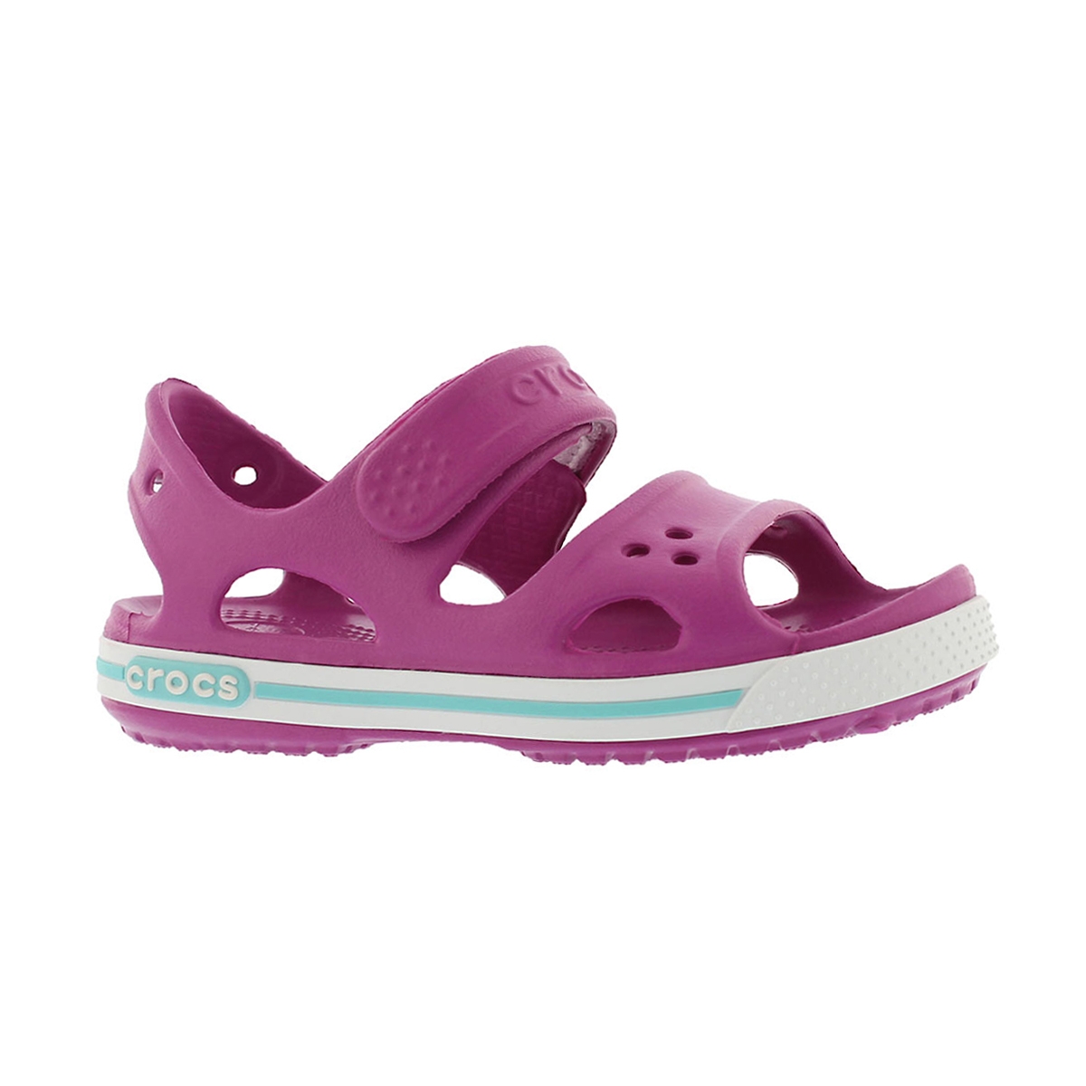 Girls' CROCBAND II violet sport sandals