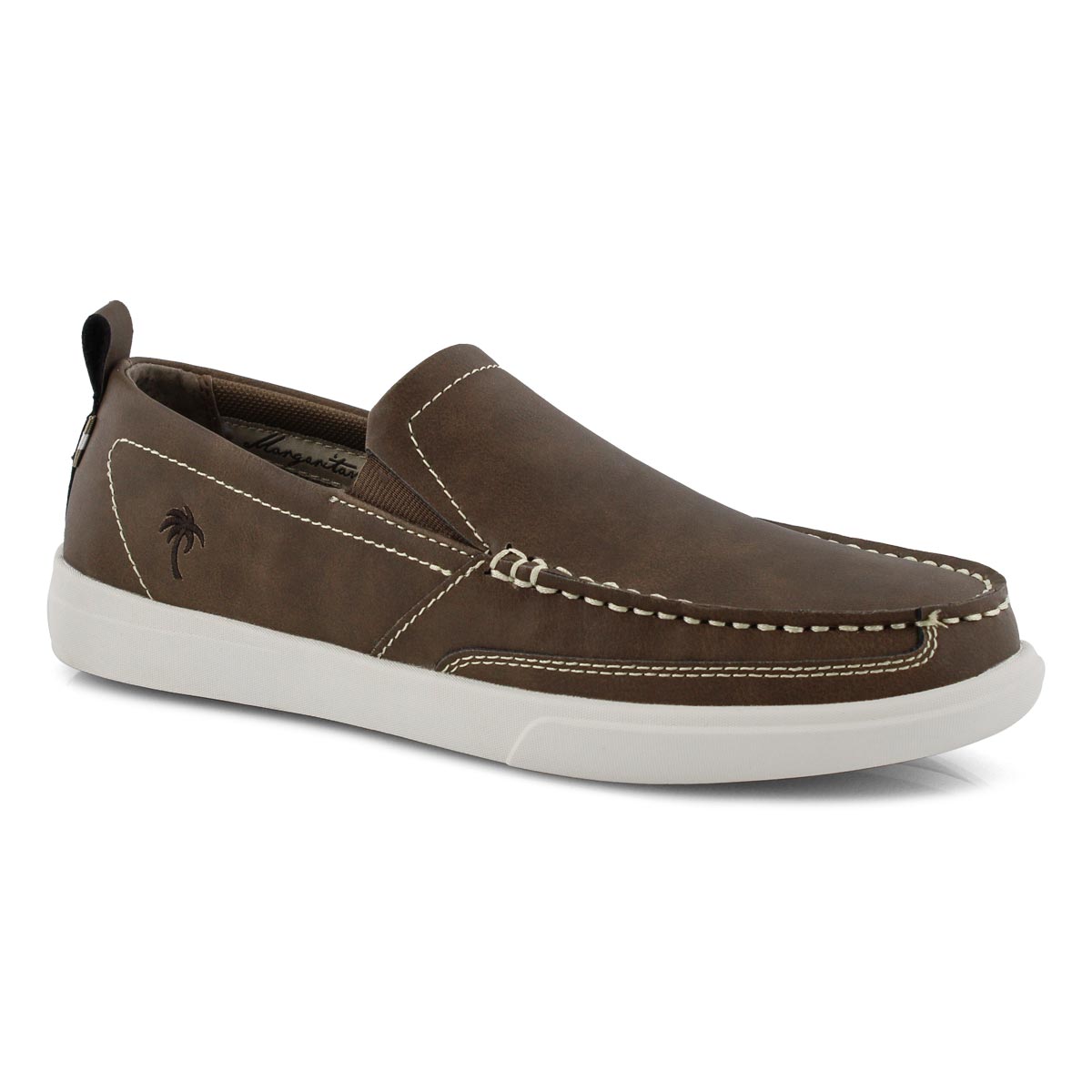 Mns Current brown leather casual slip on