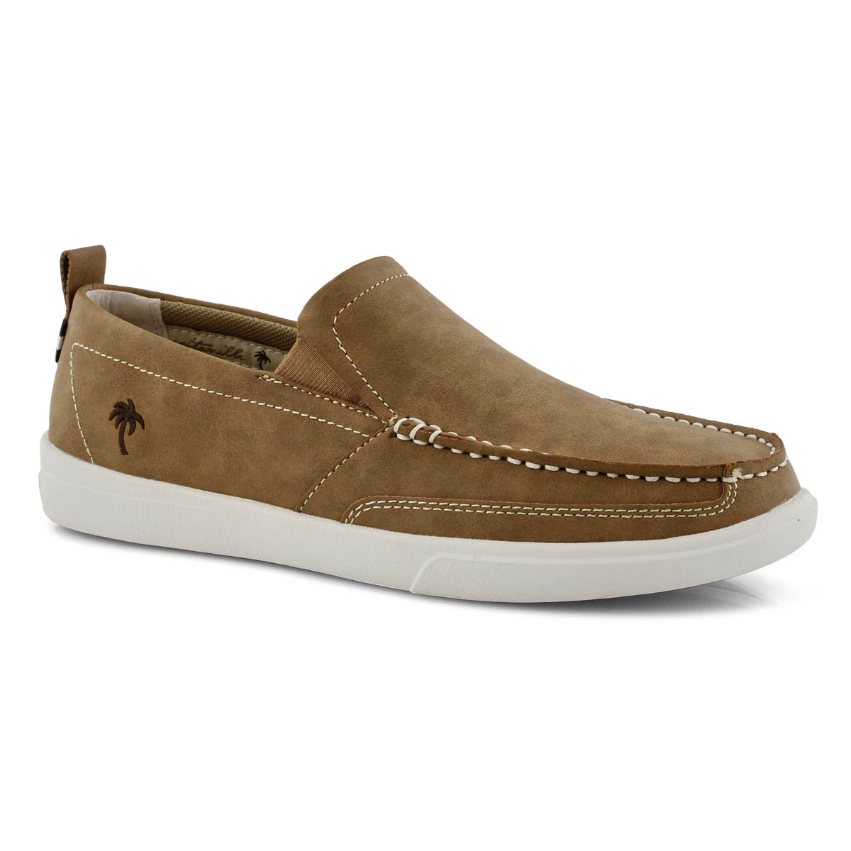 Mns Current tan leather casual slip on