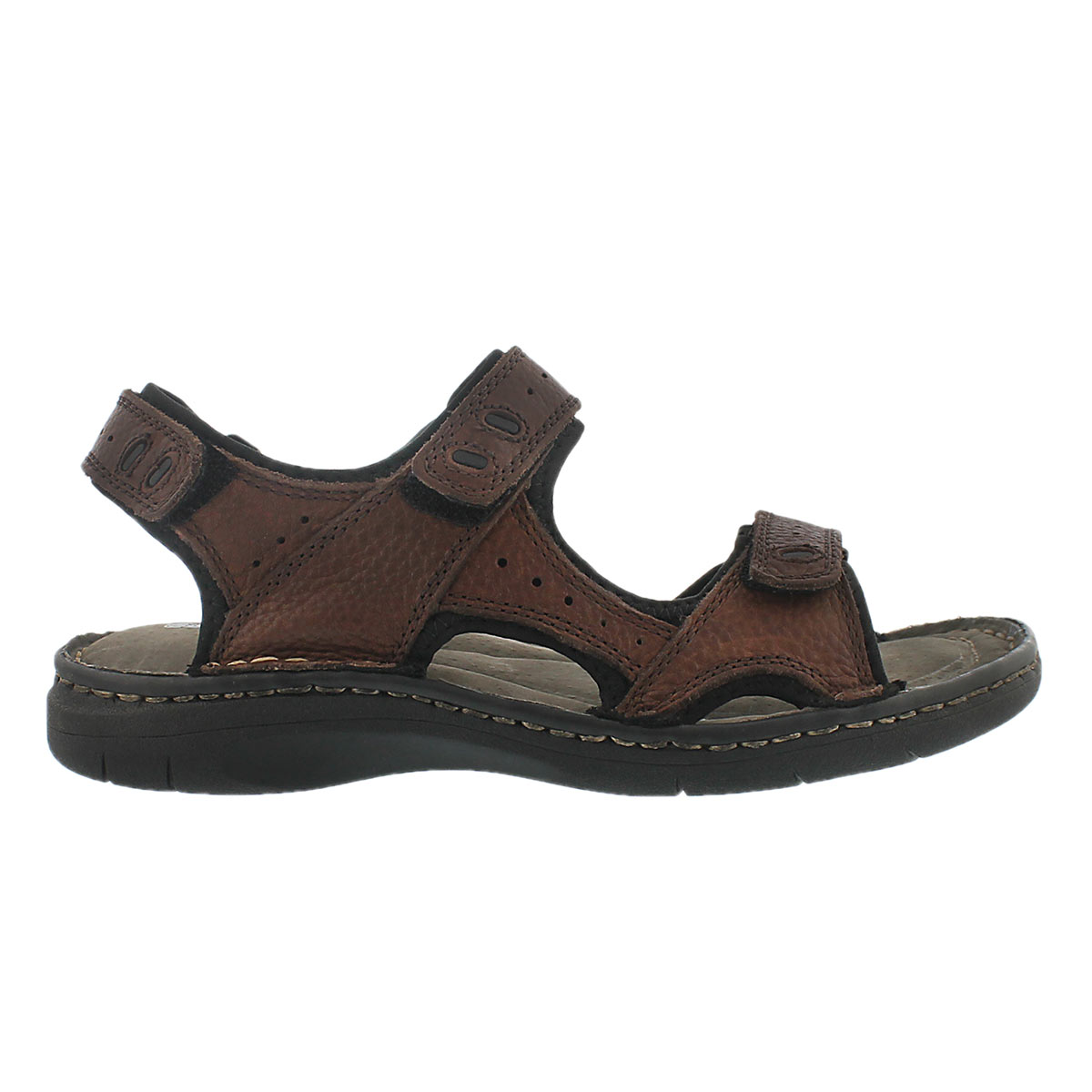 Mns Curtis 3 brown 3 strap sandal