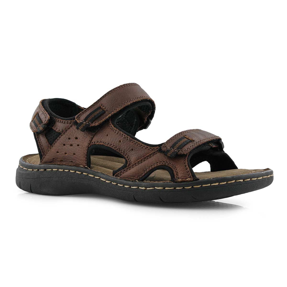 Mns Curtis 5 brown 3 strap sandal