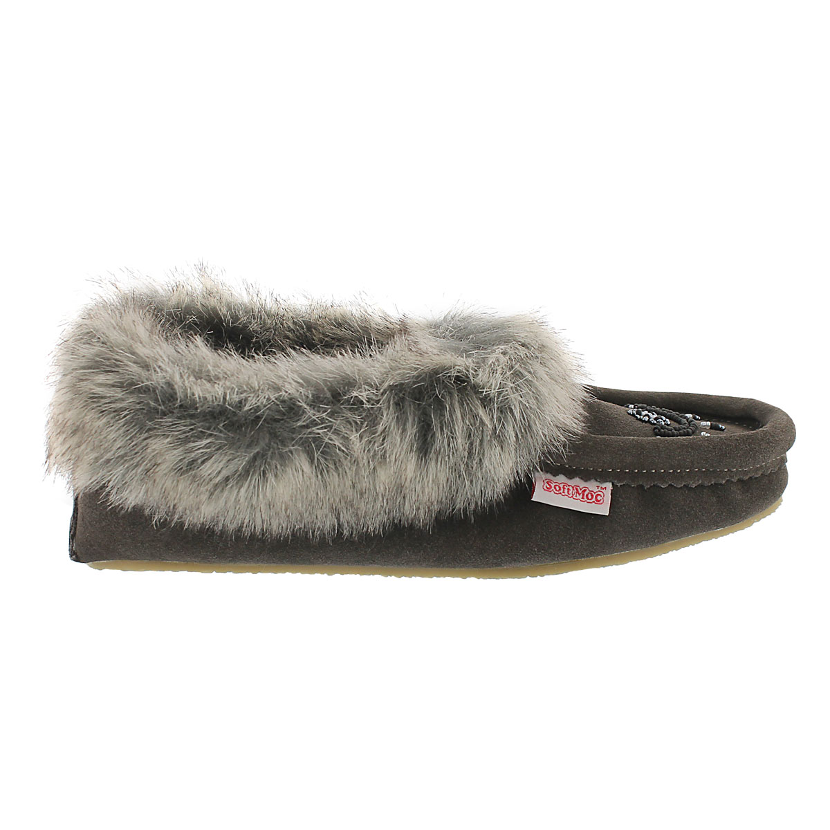 Lds Cute faux me grey crepe sole faux