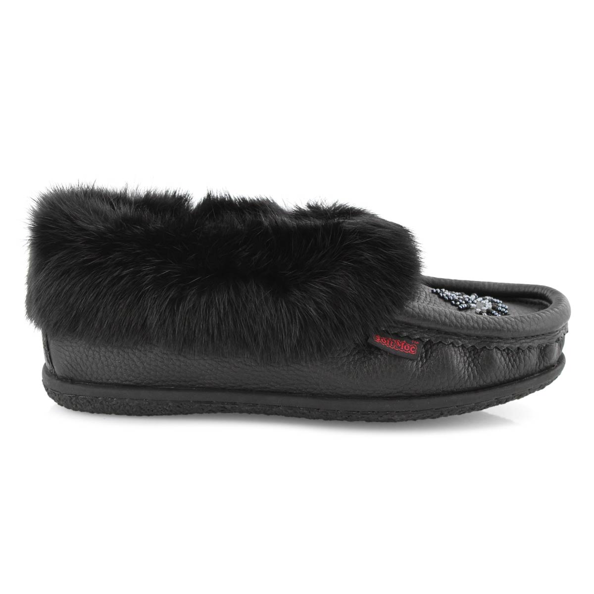 SoftMoc Womens Cute 4 Rabbit Fur Moccasin