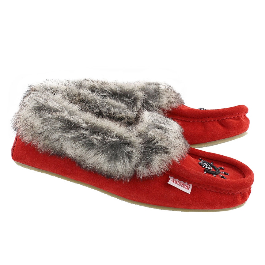 Lds Cute faux me red crepe sole faux