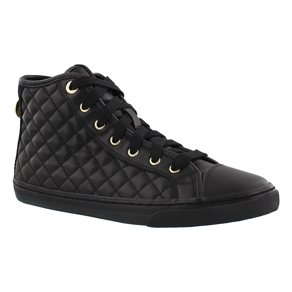 Espadrille lacée New Club, noir, fem
