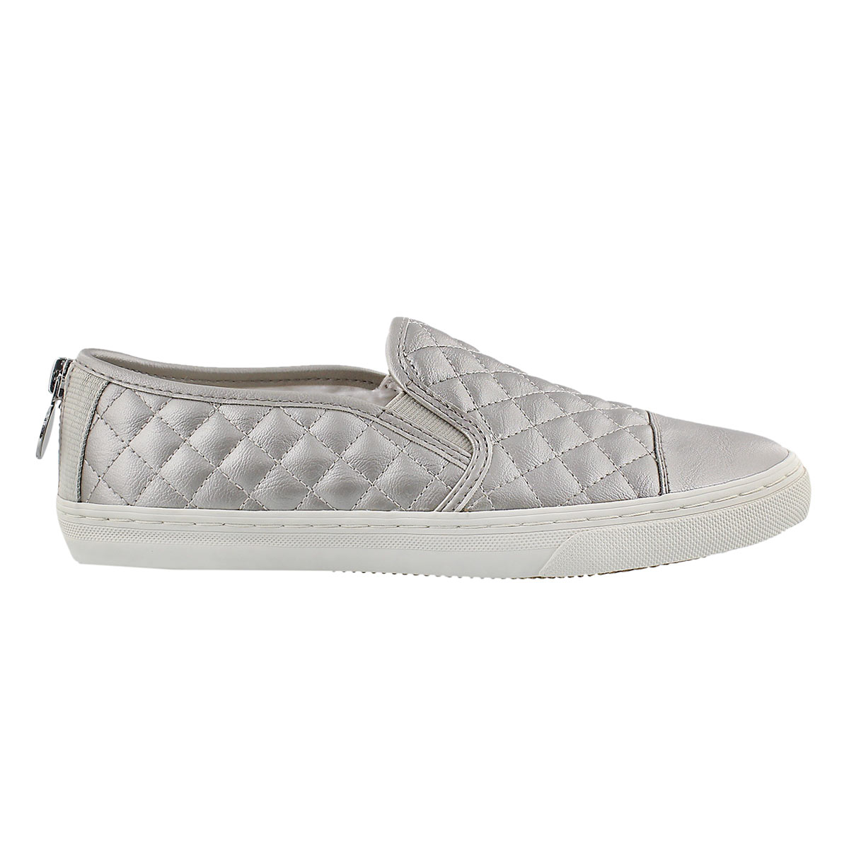 Lds New Club wht/silver slip on sneaker