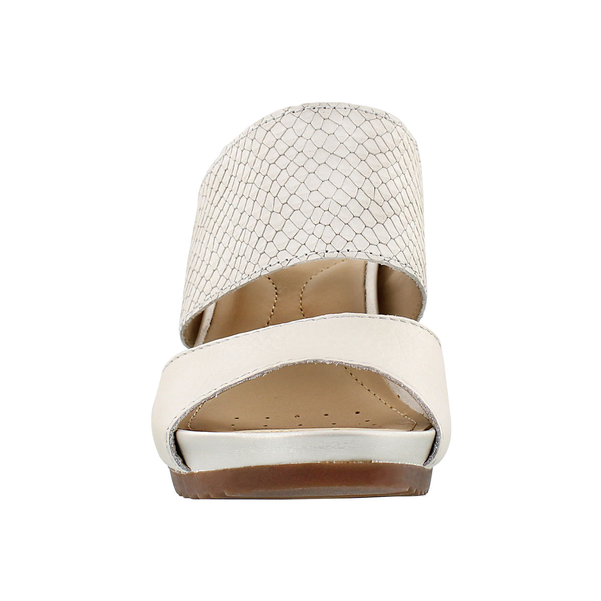 Lds New Rorie white slip on wedge sandal