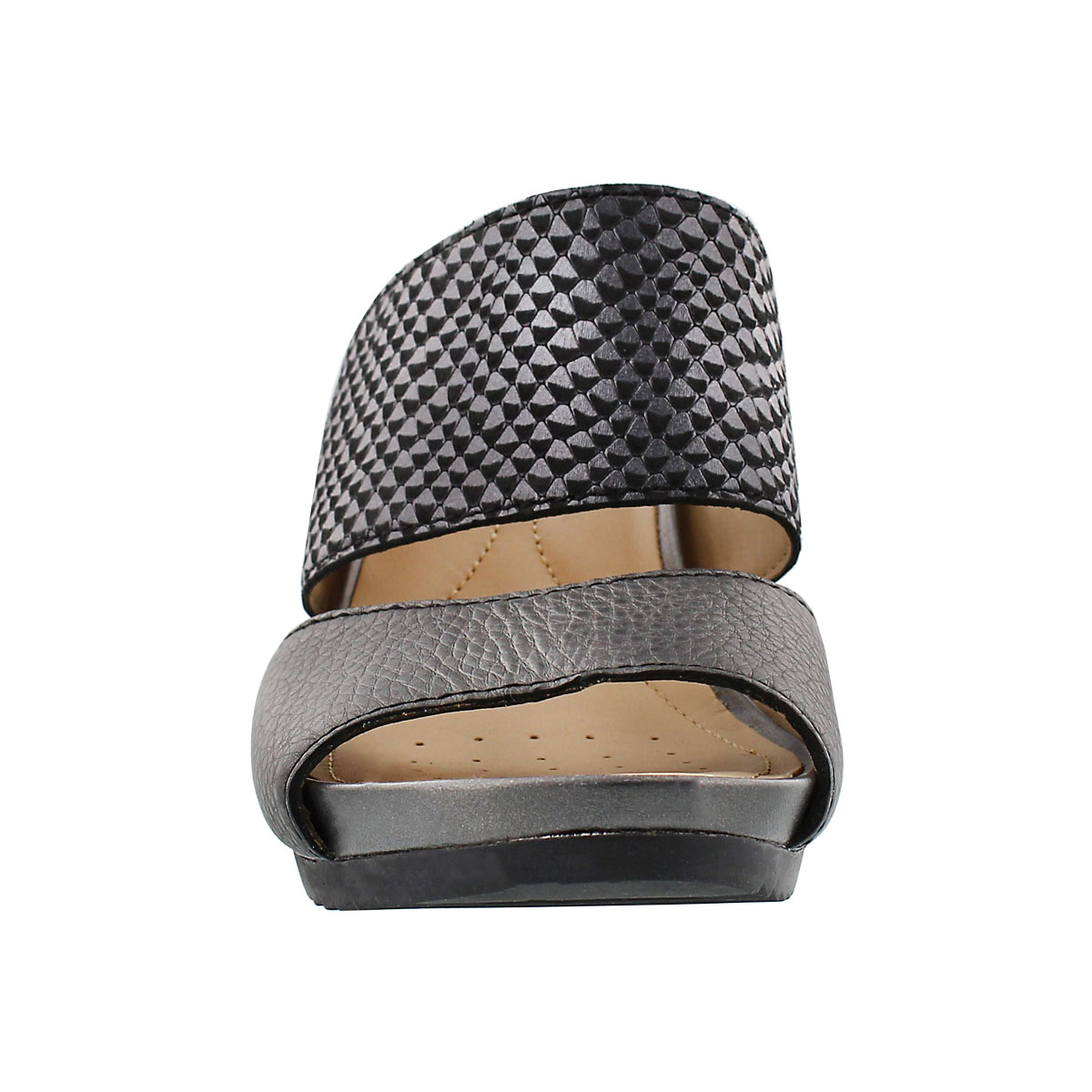 Lds New Rorie black slip on wedge sandal