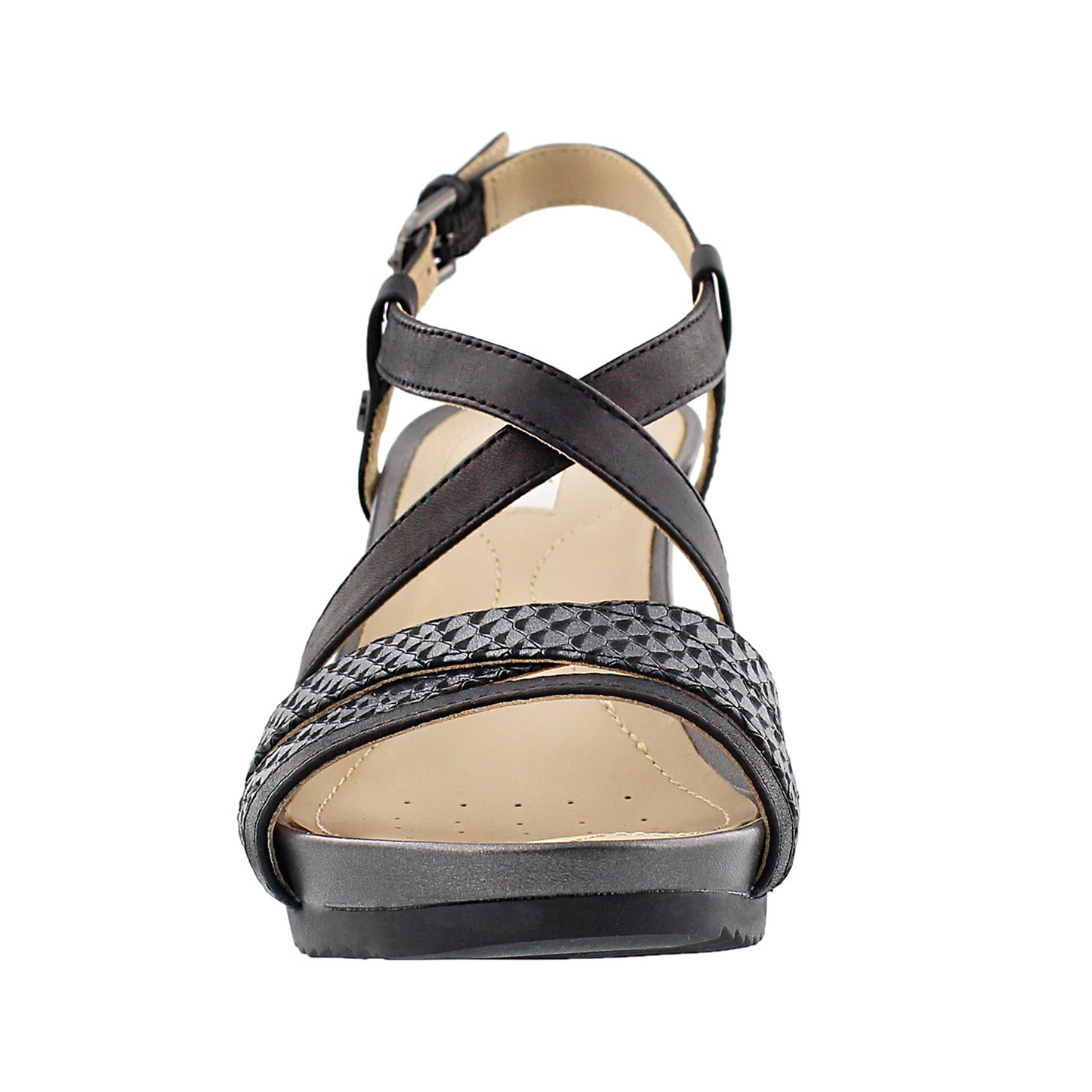 Lds New Rorie black wedge sandal