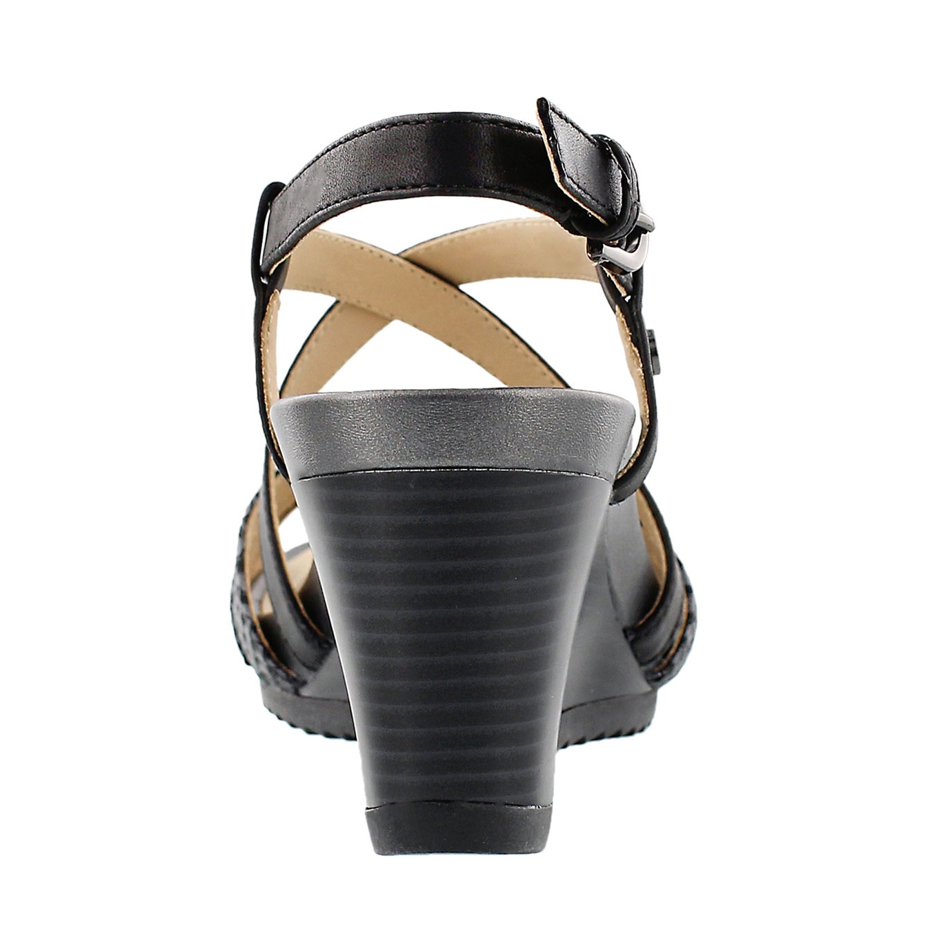 Lds New Rorie black wedge sandal