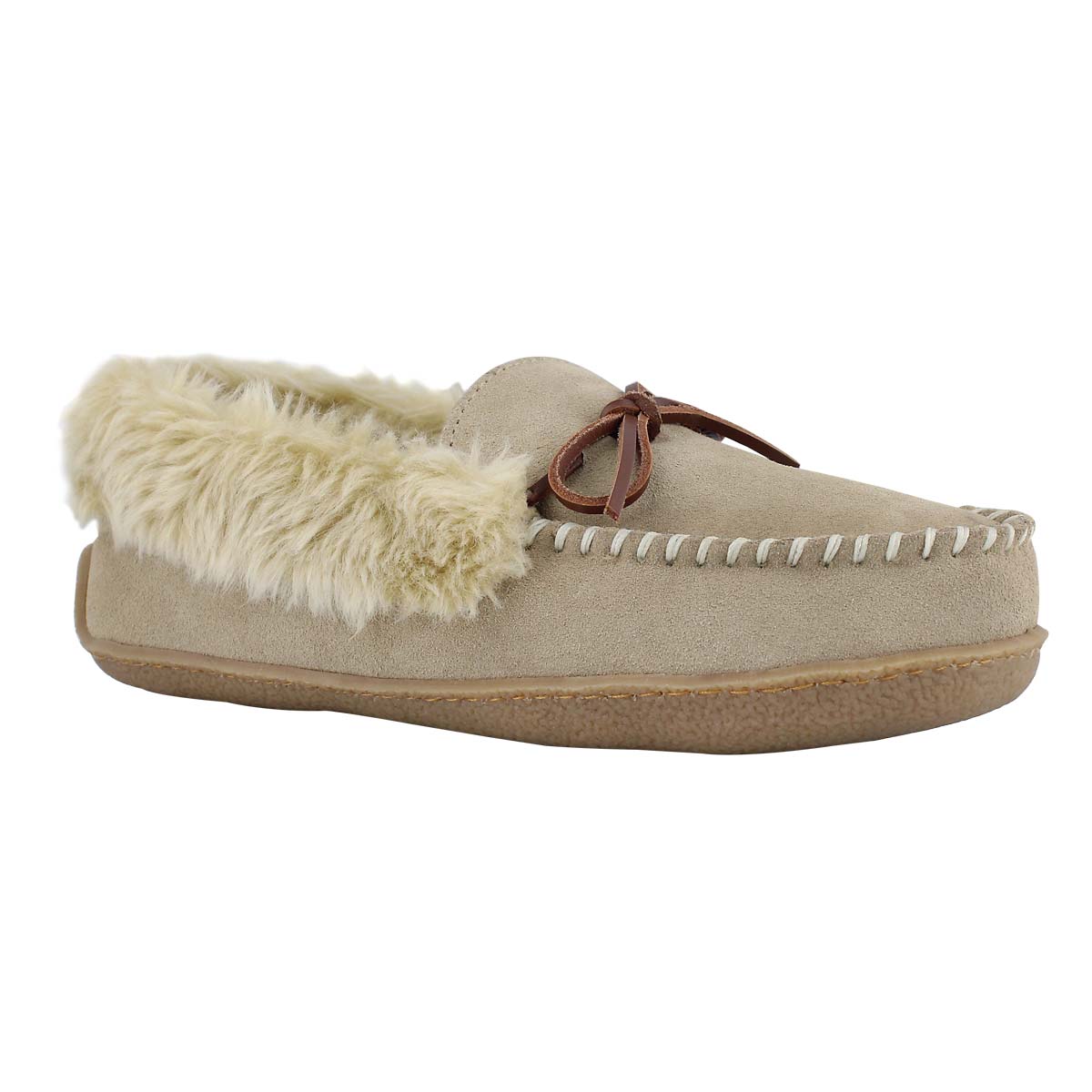 Lds Daenerys sand suede crepe sole moc