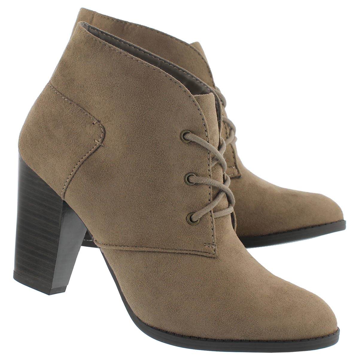 Lds Dahlia cement lace up dress bootie