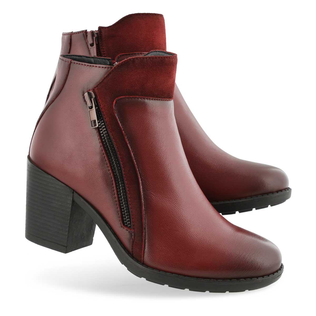 SoftMoc Women's DAISEY red casual ankle boots | SoftMoc.com
