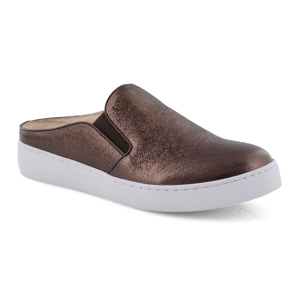 Lds Dakota brnz mtlc casual slip on shoe