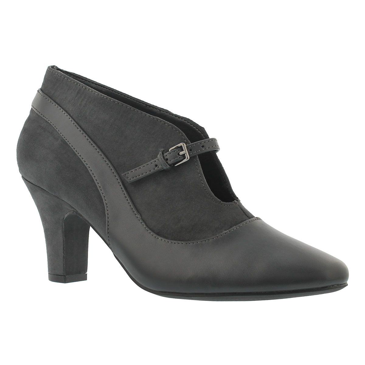 Women's DALILAH grey slip on dress heels