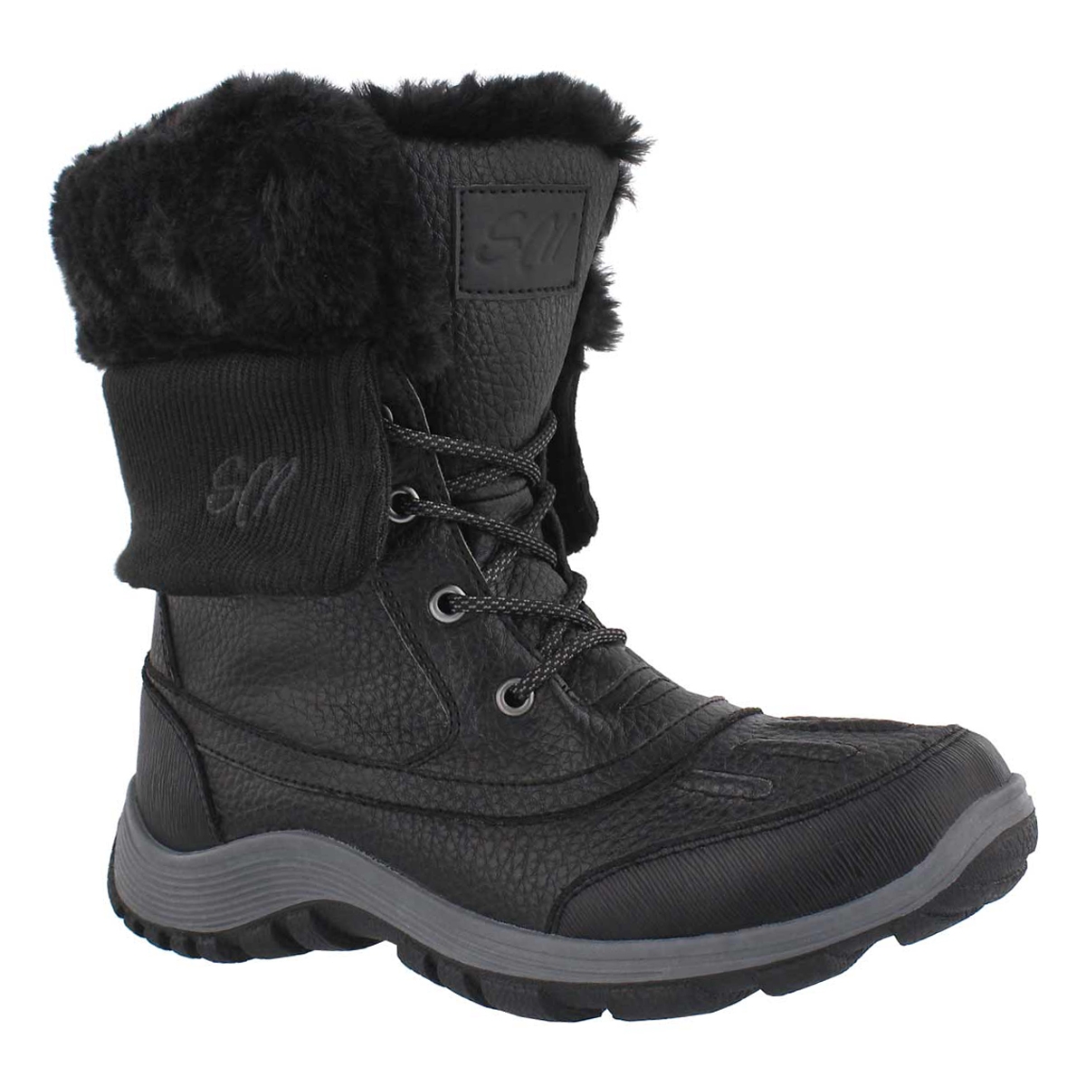 Lds Damica black w/p foldover cuff