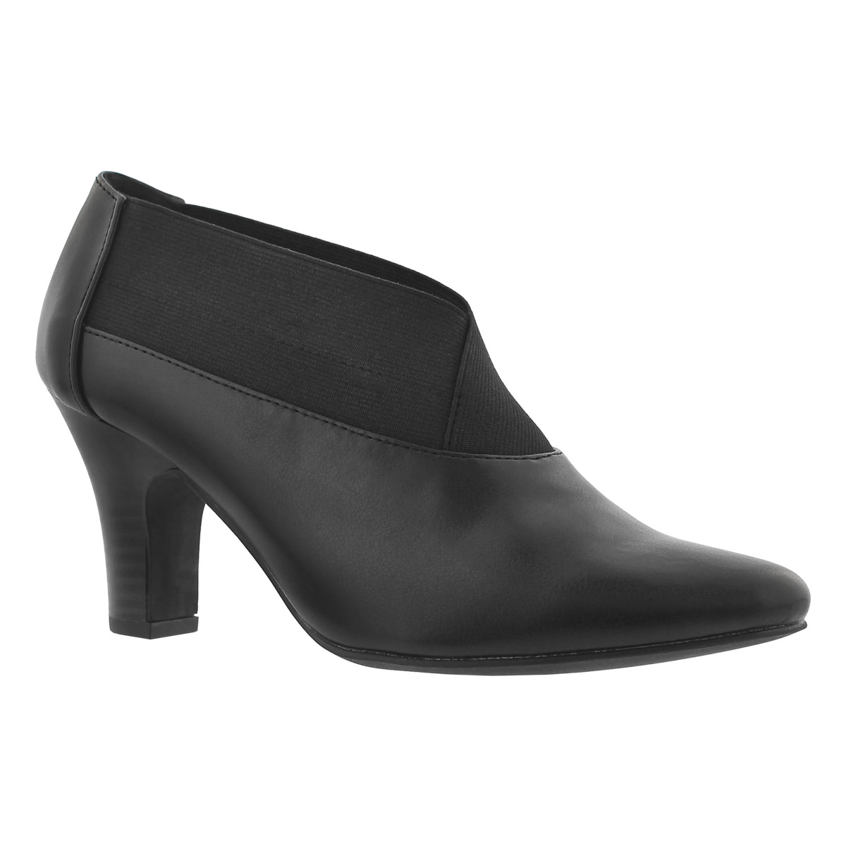 Women's DAMIE black slip on dress heels